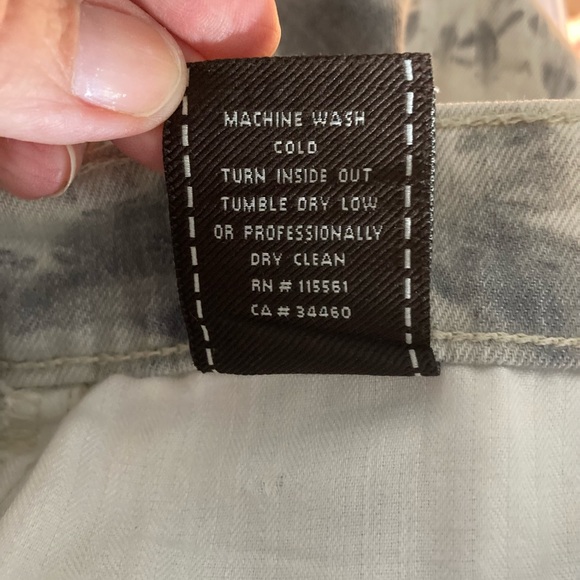 7 For All Mankind Denim Gray Tie Dye Mini 27 Roxanne Rhinestone Sexy Festival. - Picture 5 of 8